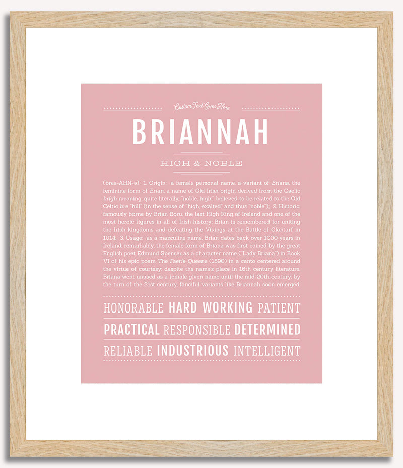 Briannah | Name Art Print