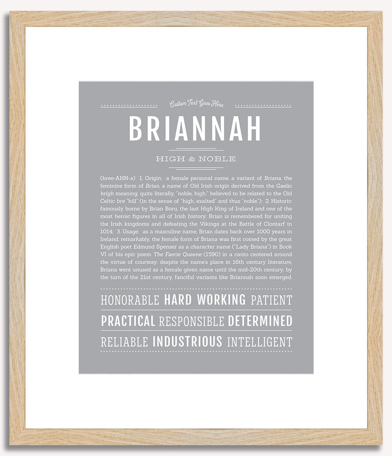 Briannah | Name Art Print