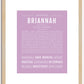 Briannah | Name Art Print