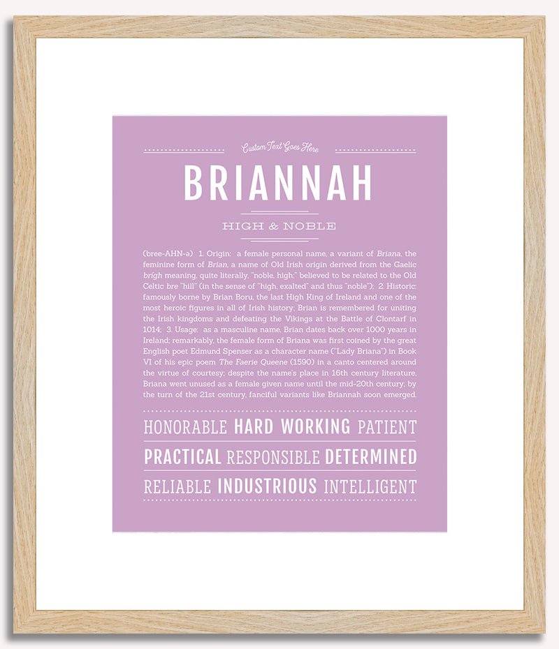 Briannah | Name Art Print