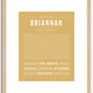 Briannah | Name Art Print