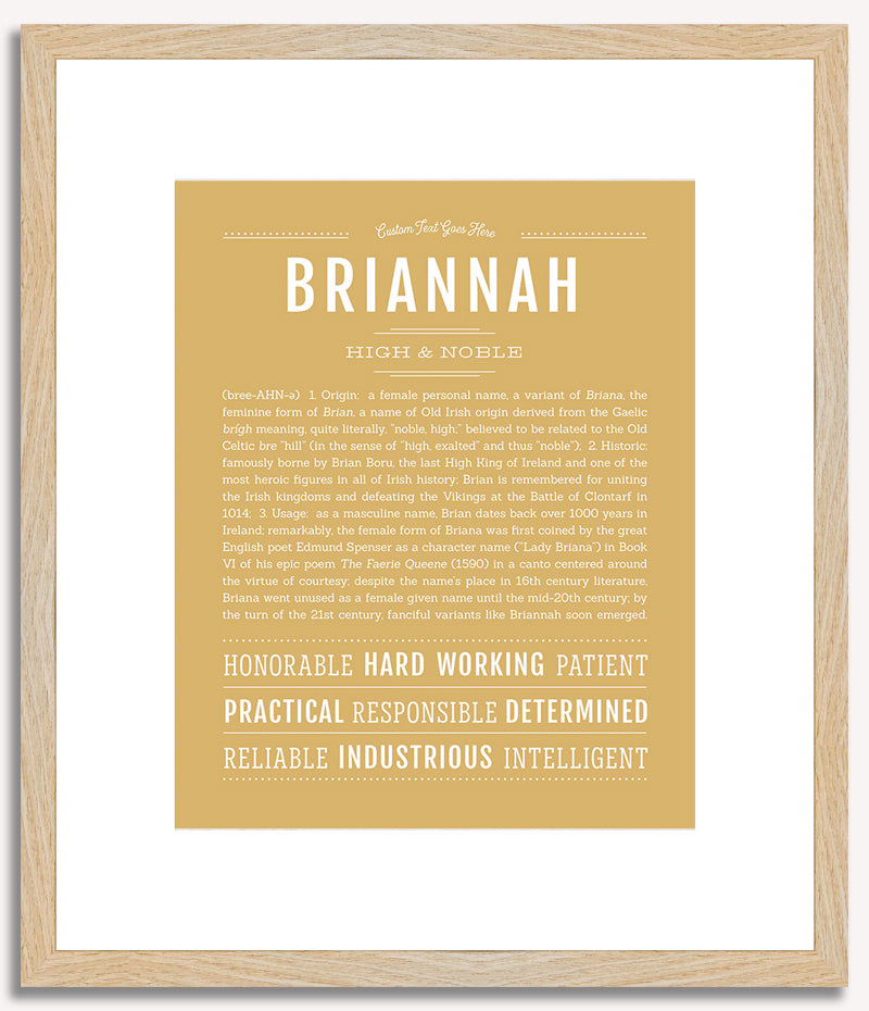 Briannah | Name Art Print