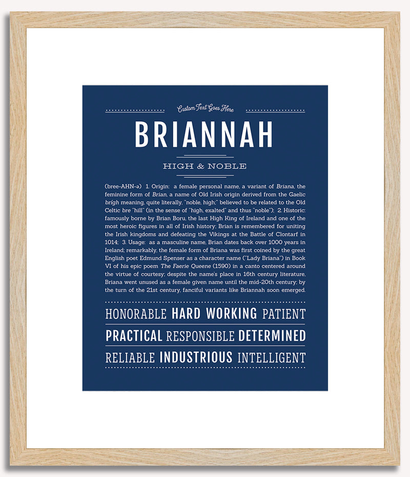 Briannah | Name Art Print