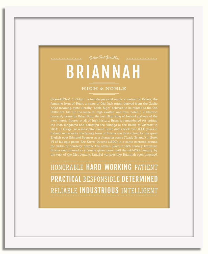 Frame Options | Matte Gold | White Frame, Matted