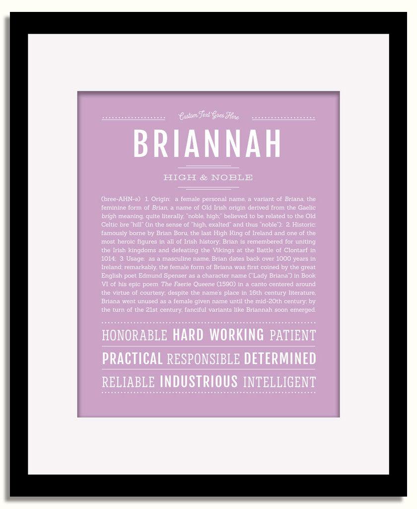 Frame Options | Lilac | Black Frame, Matted