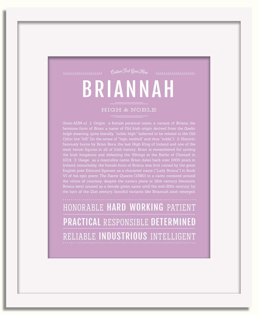 Frame Options | Lilac | White Frame, Matted