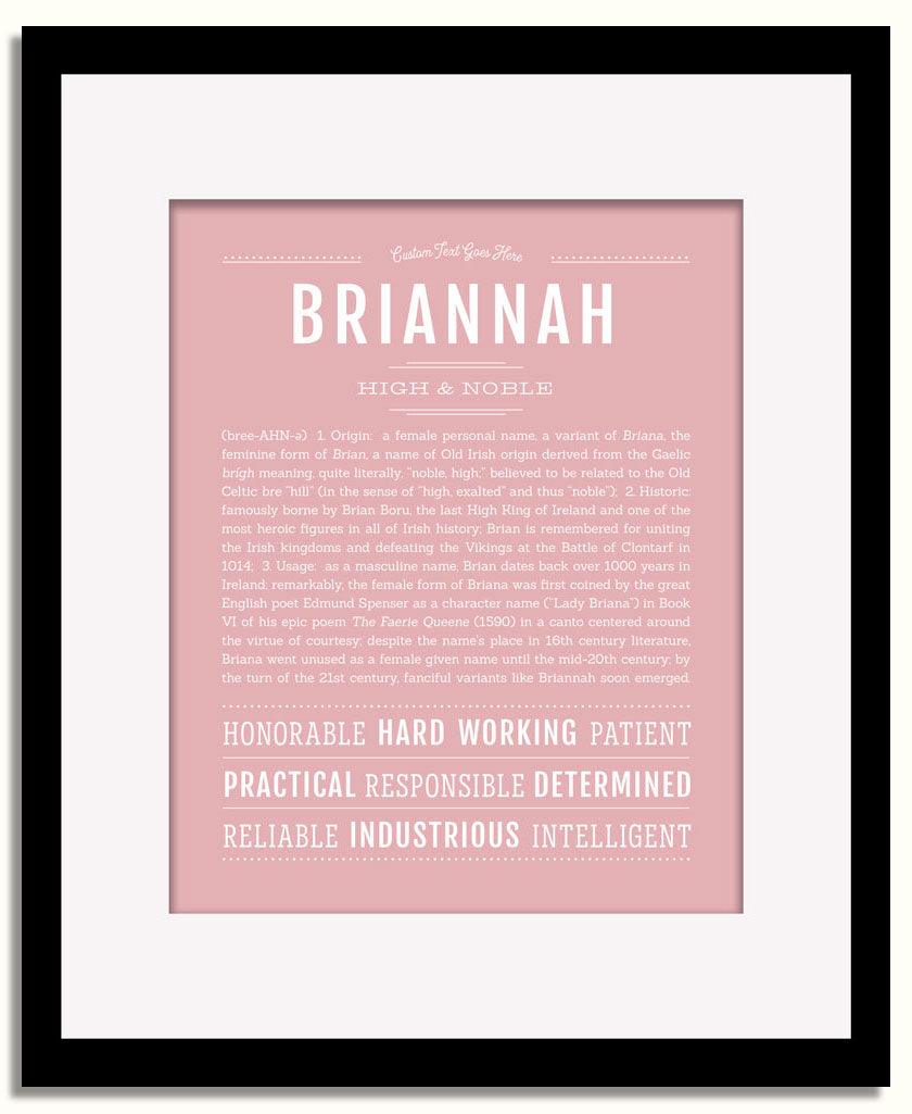 Frame Options | Dusty Rose | Black Frame, Matted