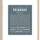 Briannah | Name Art Print