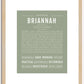 Briannah | Name Art Print