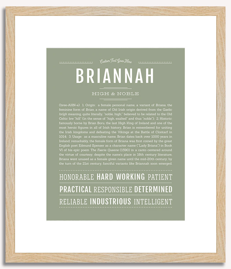 Briannah | Name Art Print