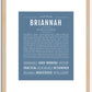 Briannah | Name Art Print