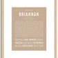 Briannah | Name Art Print