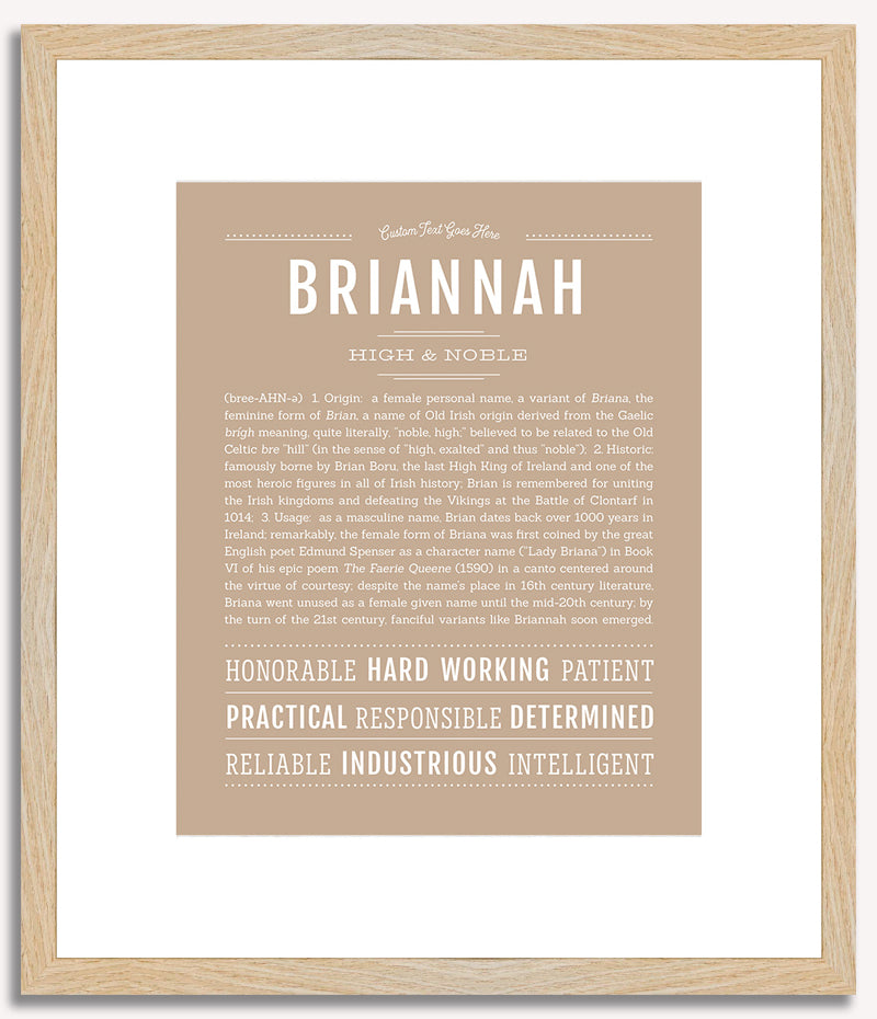 Briannah | Name Art Print