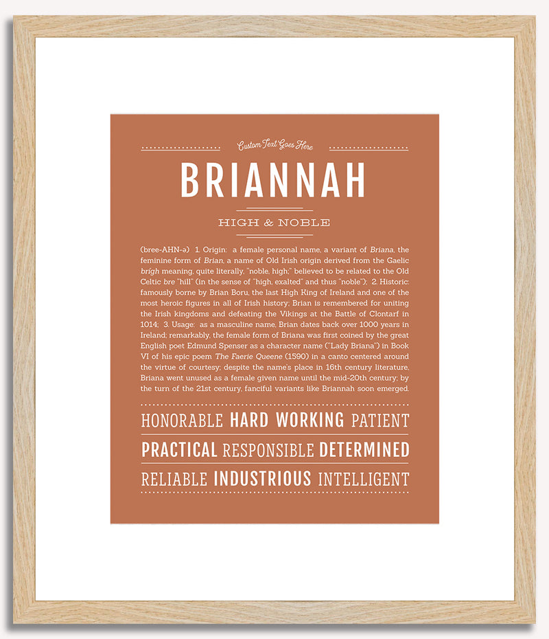 Briannah | Name Art Print