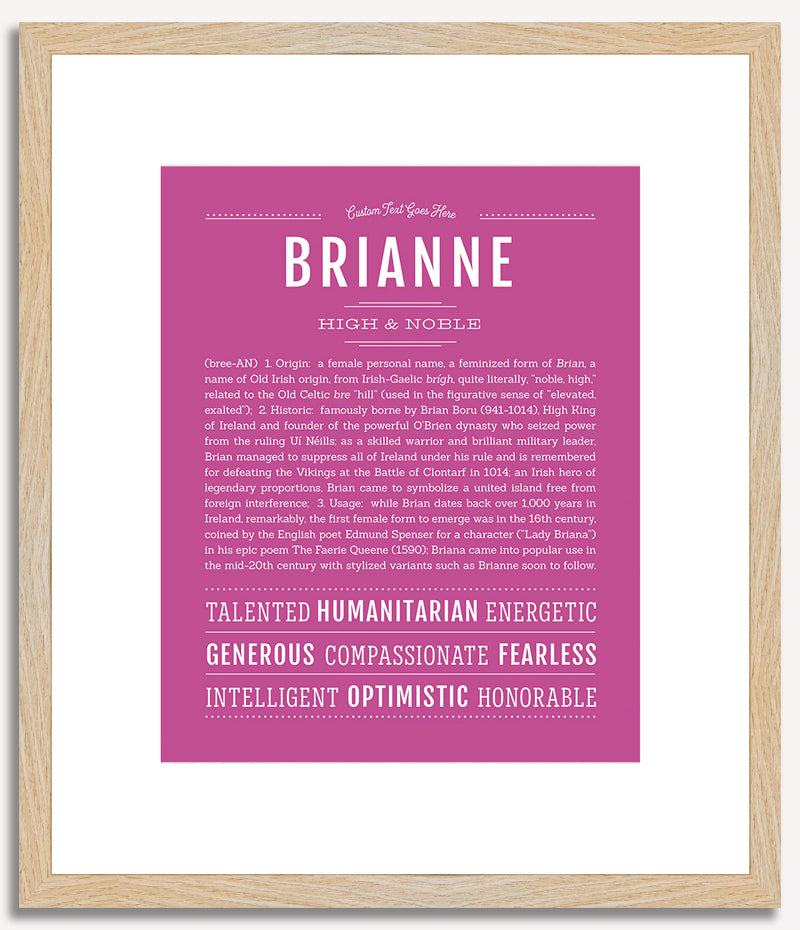 Brianne | Name Art Print