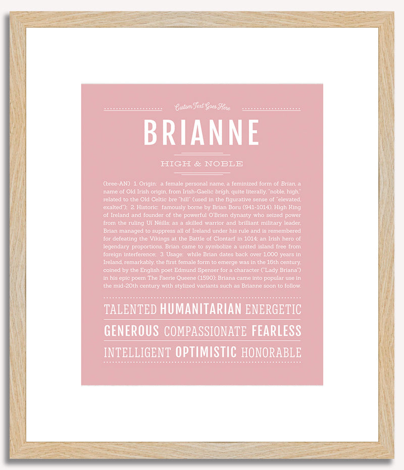 Brianne | Name Art Print