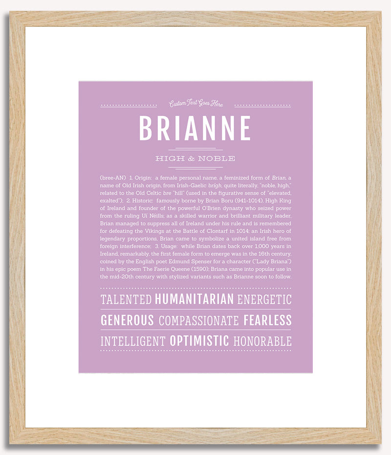 Brianne | Name Art Print