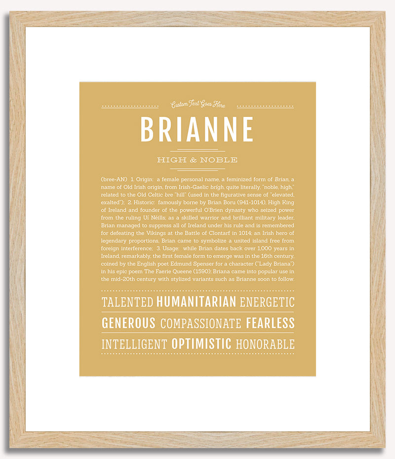 Brianne | Name Art Print