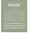 Brianne | Name Art Print – Name Stories