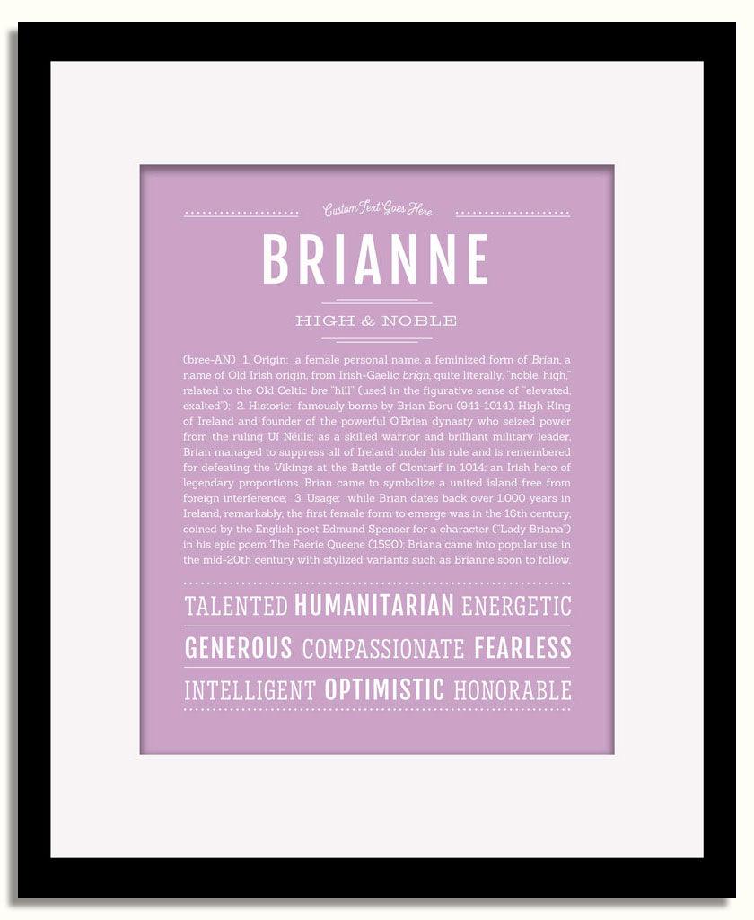 Frame Options | Lilac | Black Frame, Matted