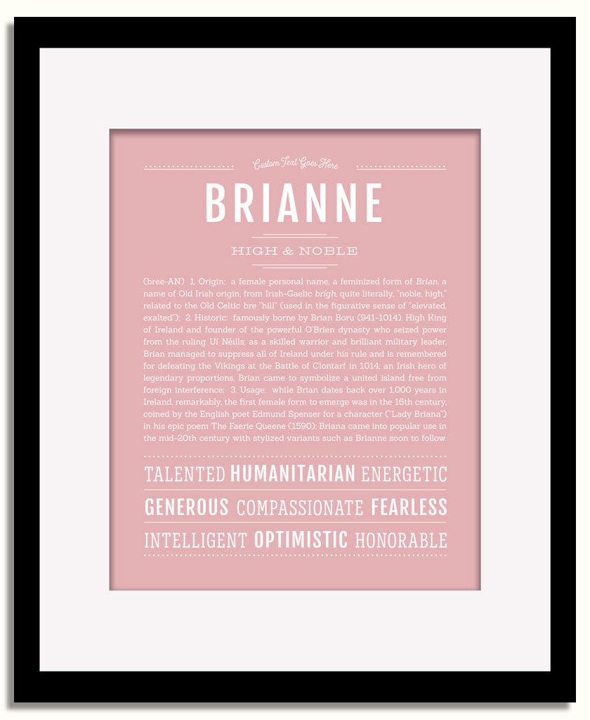 Frame Options | Dusty Rose | Black Frame, Matted