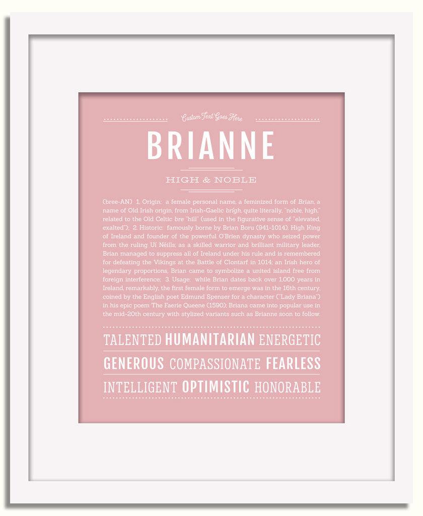 Frame Options | Dusty Rose | White Frame, Matted