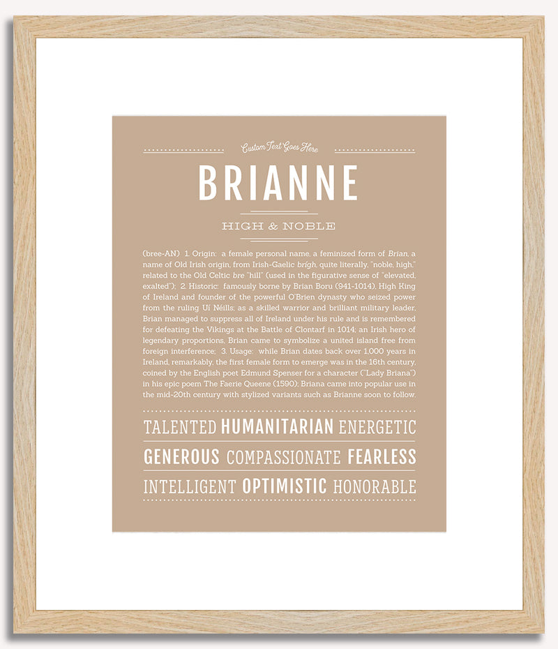 Brianne | Name Art Print