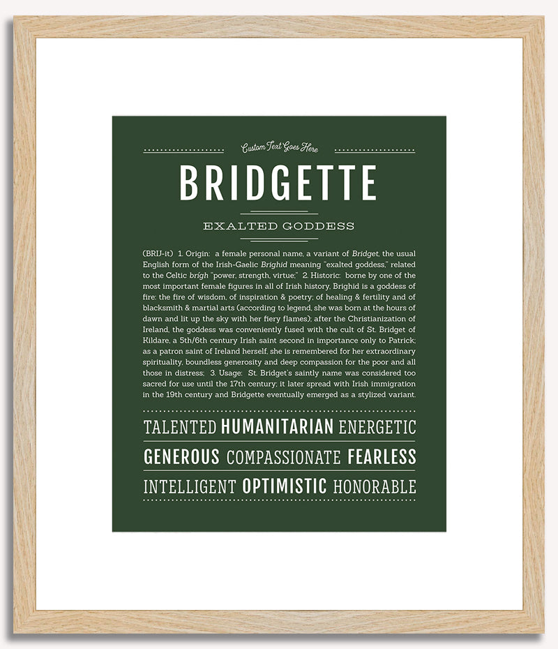 Bridgette | Name Art Print