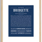 Bridgette | Name Art Print