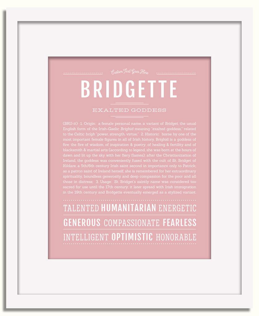 Frame Options | Dusty Rose | White Frame, Matted