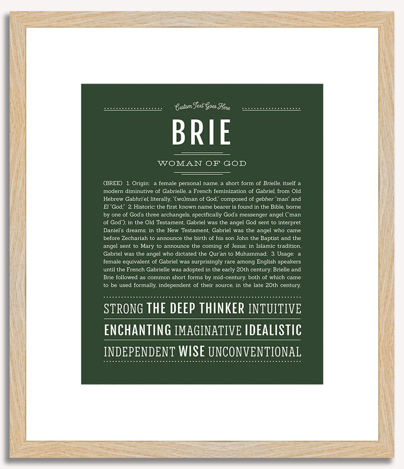 Brie | Name Art Print