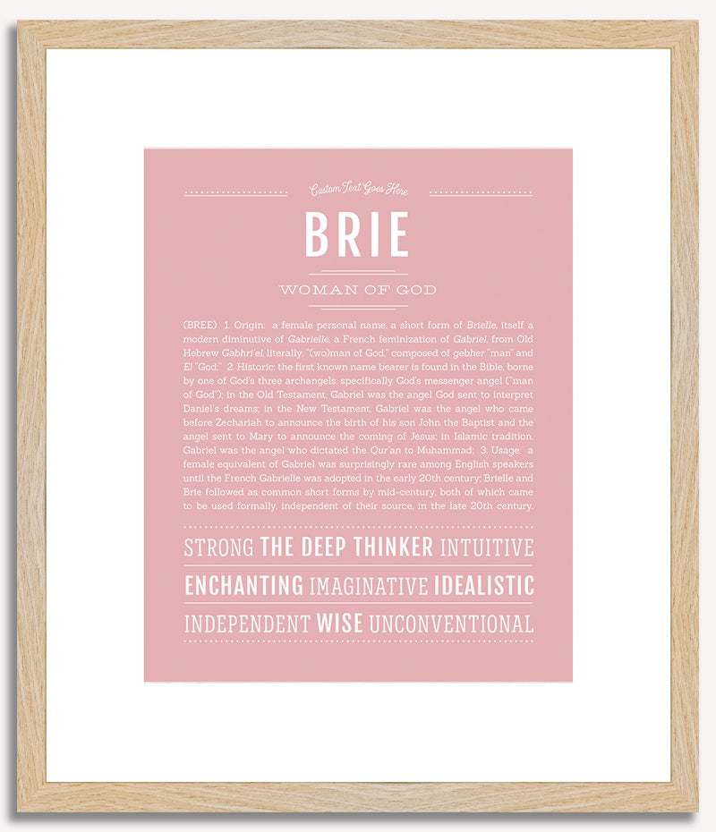 Brie | Name Art Print