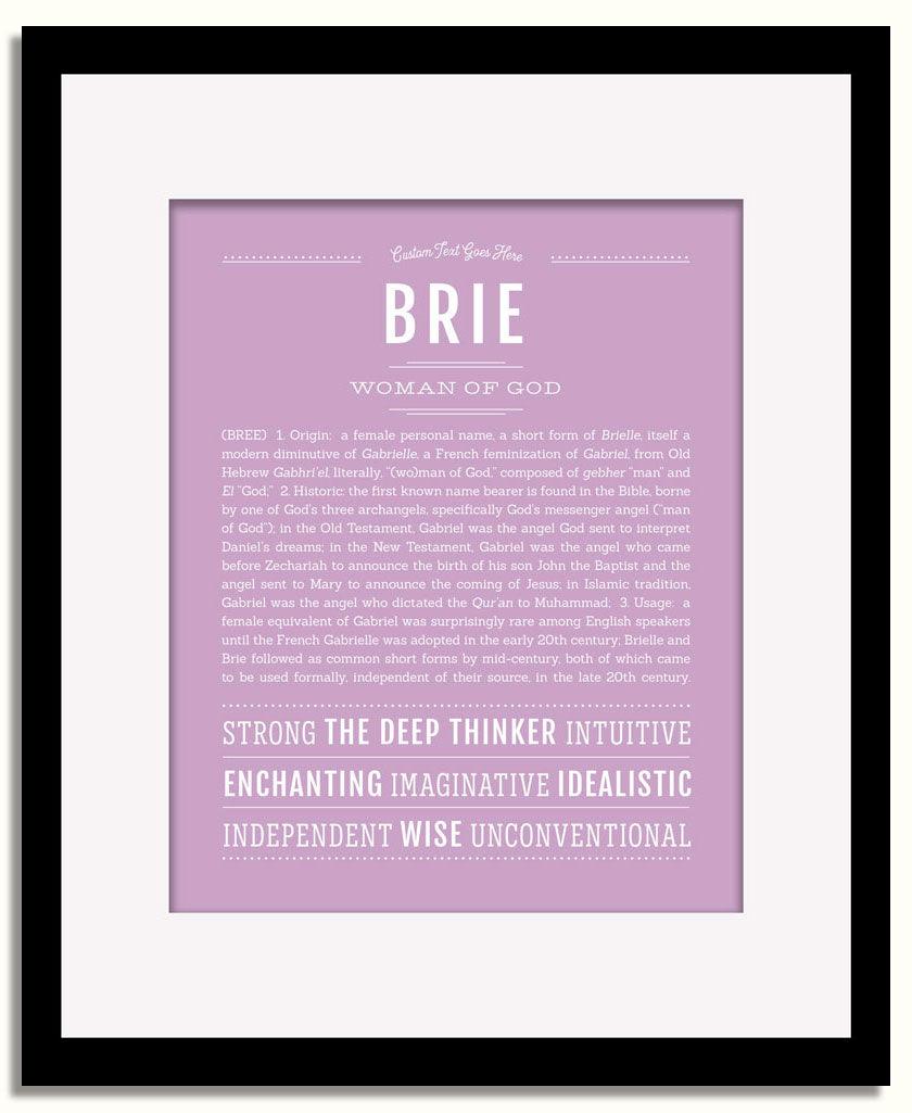 Frame Options | Lilac | Black Frame, Matted