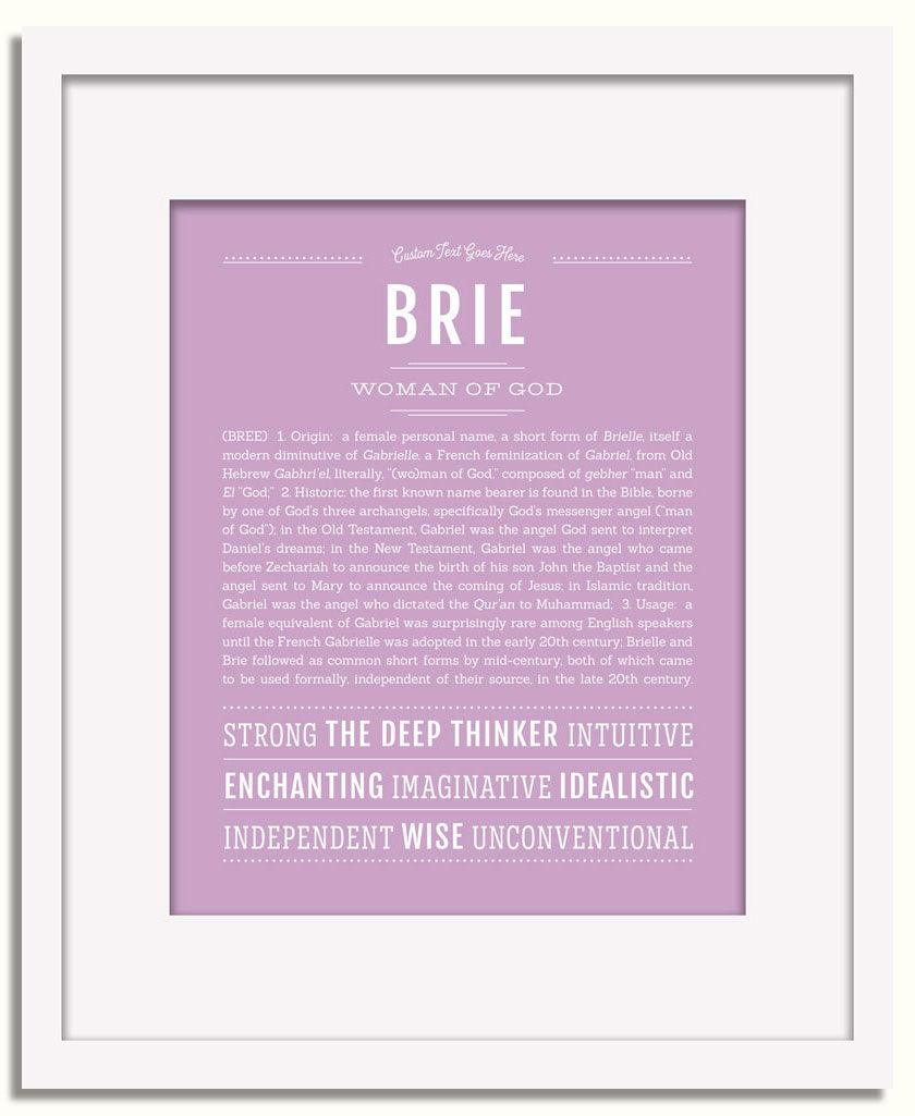 Frame Options | Lilac | White Frame, Matted