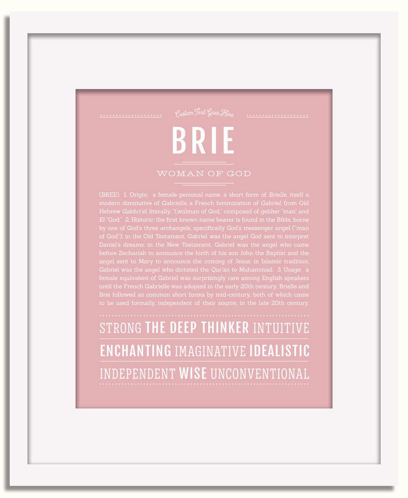 Frame Options | Dusty Rose | White Frame, Matted