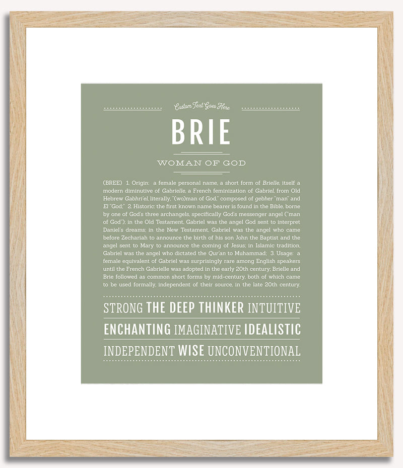 Brie | Name Art Print