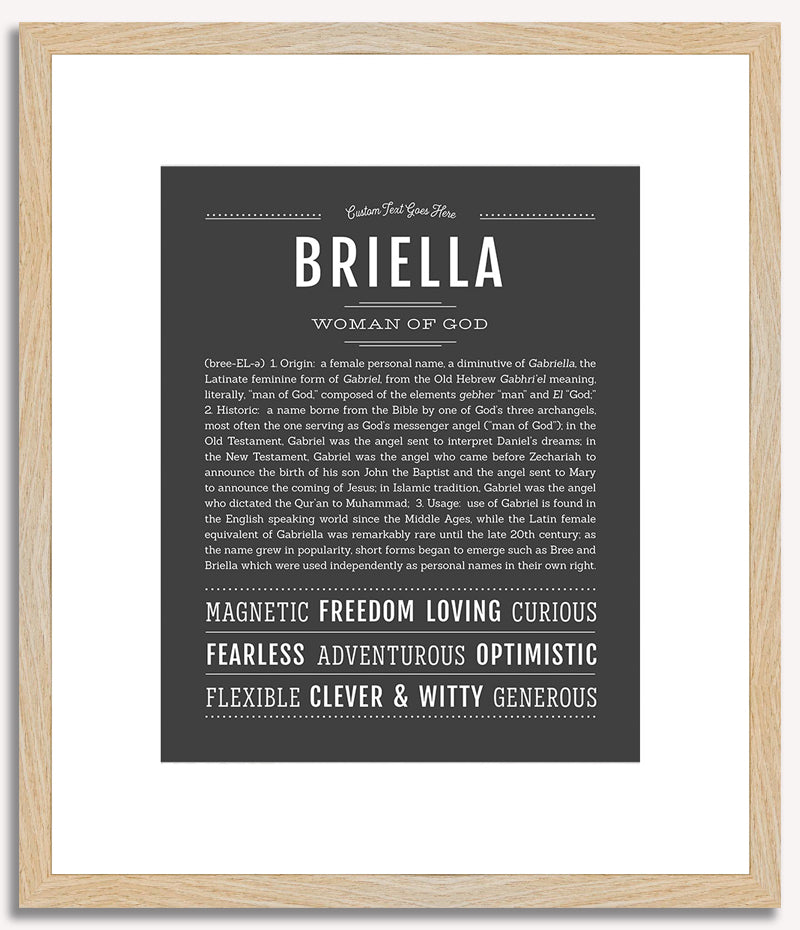 Briella | Name Art Print