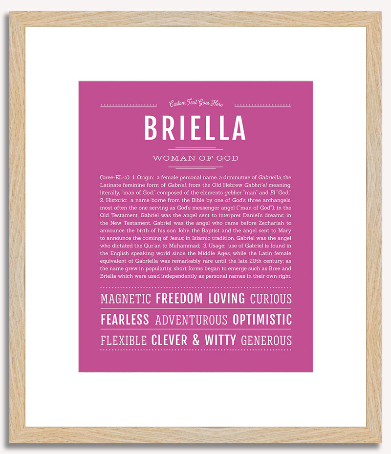 Briella | Name Art Print