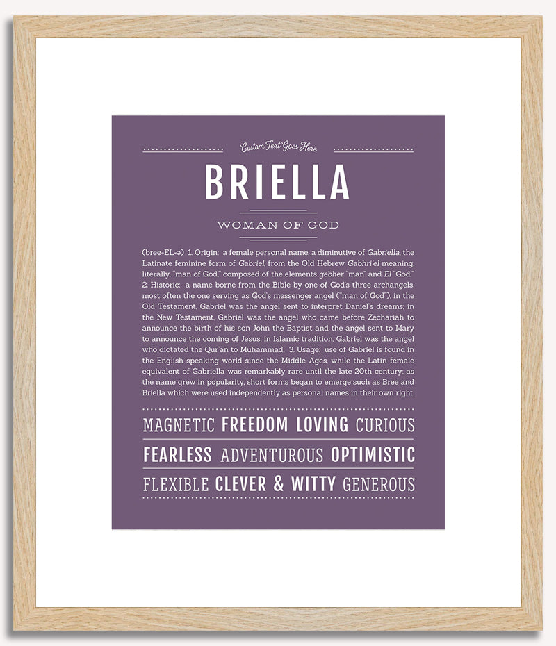 Briella | Name Art Print