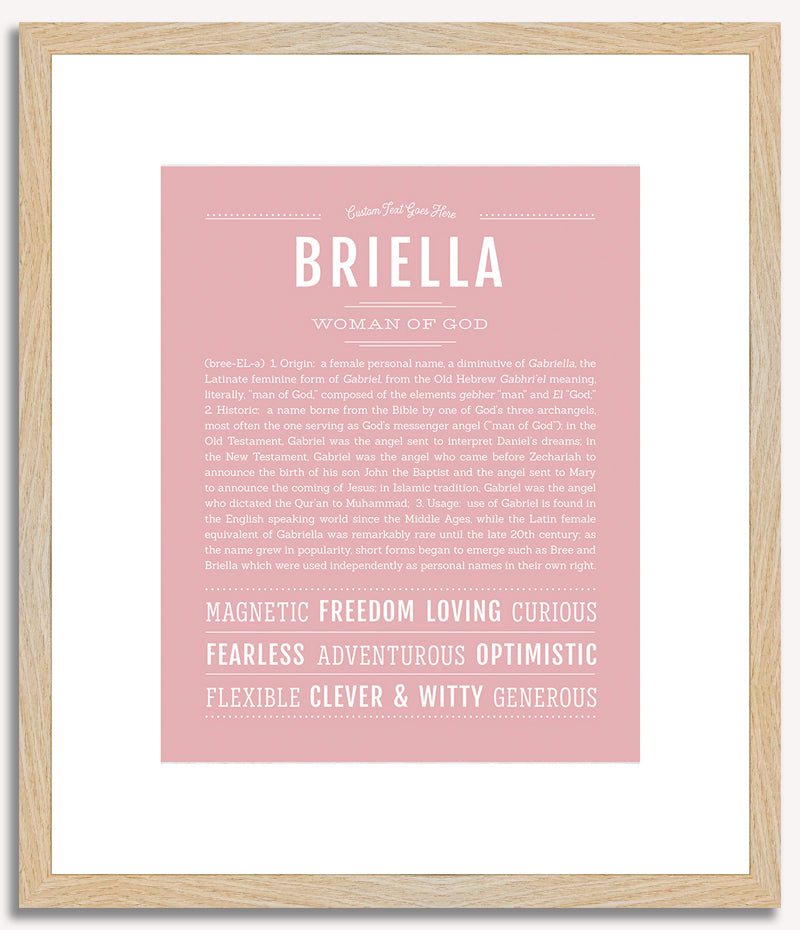 Briella | Name Art Print