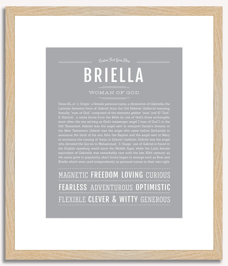 Briella | Name Art Print