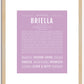 Briella | Name Art Print