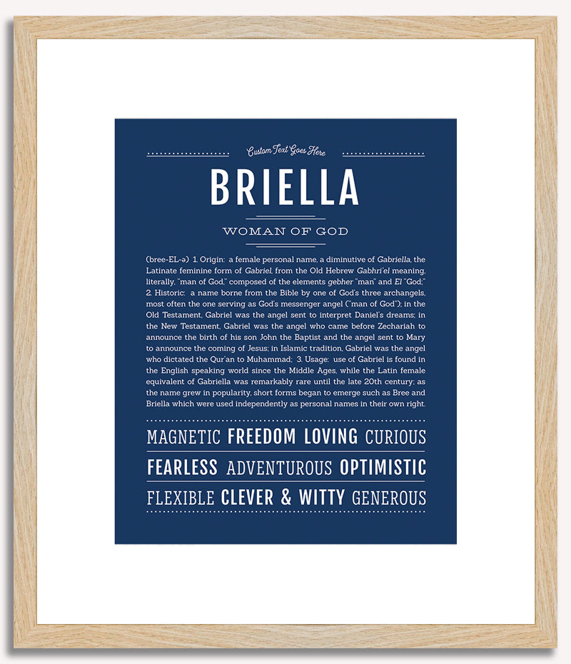 Briella | Name Art Print