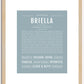 Briella | Name Art Print