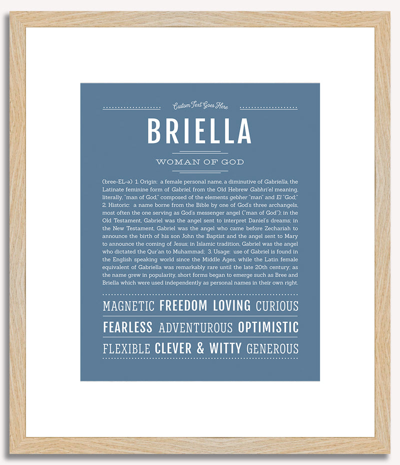 Briella | Name Art Print