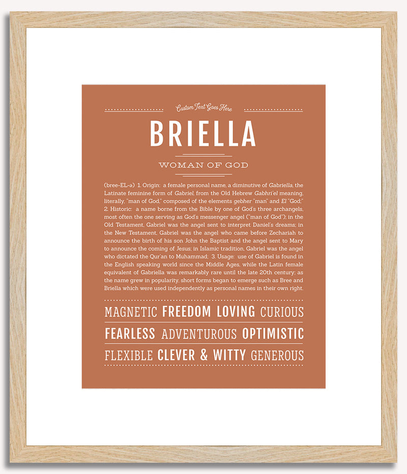 Briella | Name Art Print