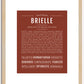 Brielle | Name Art Print