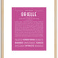 Brielle | Name Art Print