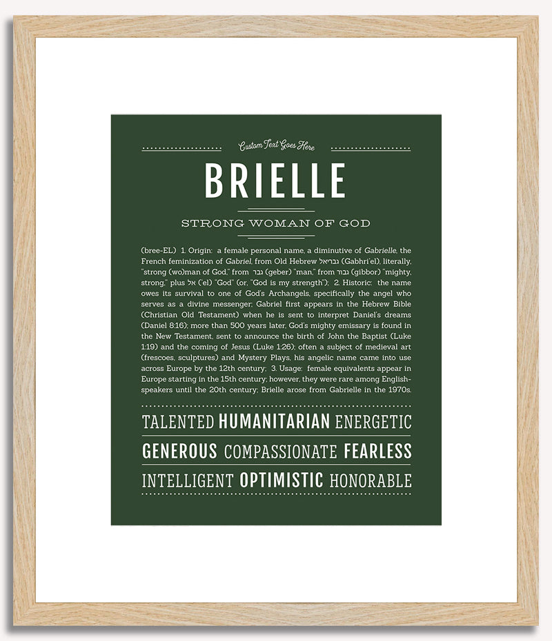 Brielle | Name Art Print