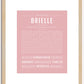 Brielle | Name Art Print